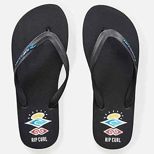 Amazon.com | RIP CURL(リップ カール) Men Flip-Flop, Black